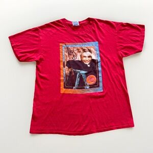 Vintage Backstreet Boys Shirt Mens L Nick Carter Red Y2K‎ Band Tee 90s Pop Music